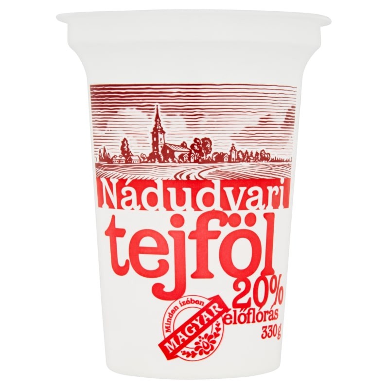 Nádudvari élőflórás tejföl 330 g 20%