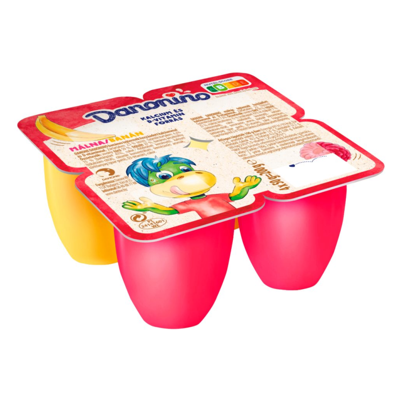 Danone Danonino banános és málnás tejtermék 4x50 g
