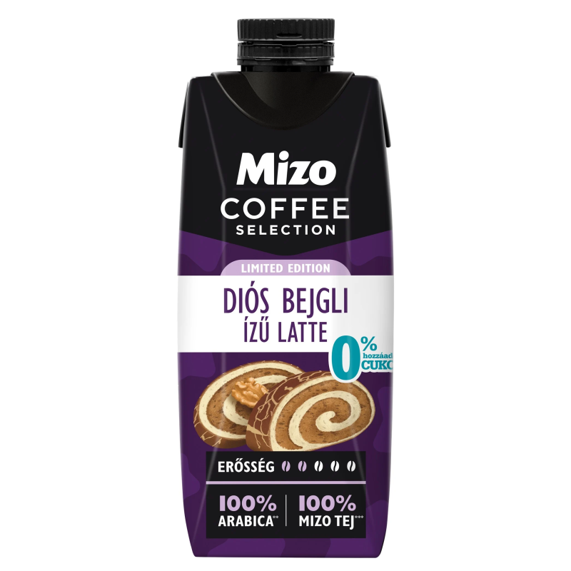 Mizo Coffee Selection Diós Bejgli ízű Latte 250 ml UHT édesítőszerrel
