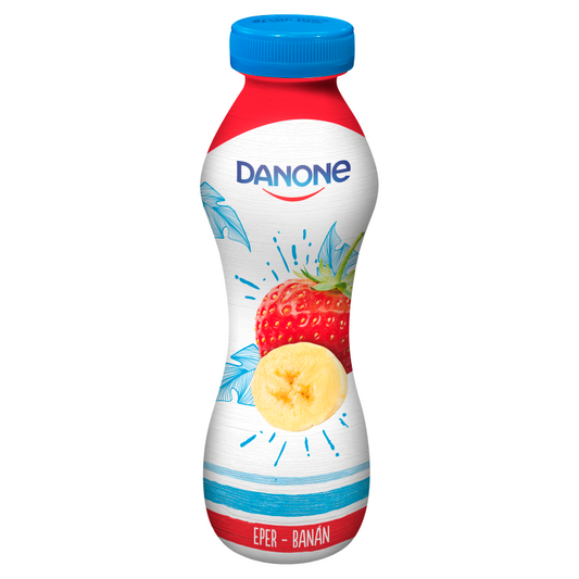 Danone eper-banán ízű fermentált ital 290 g
