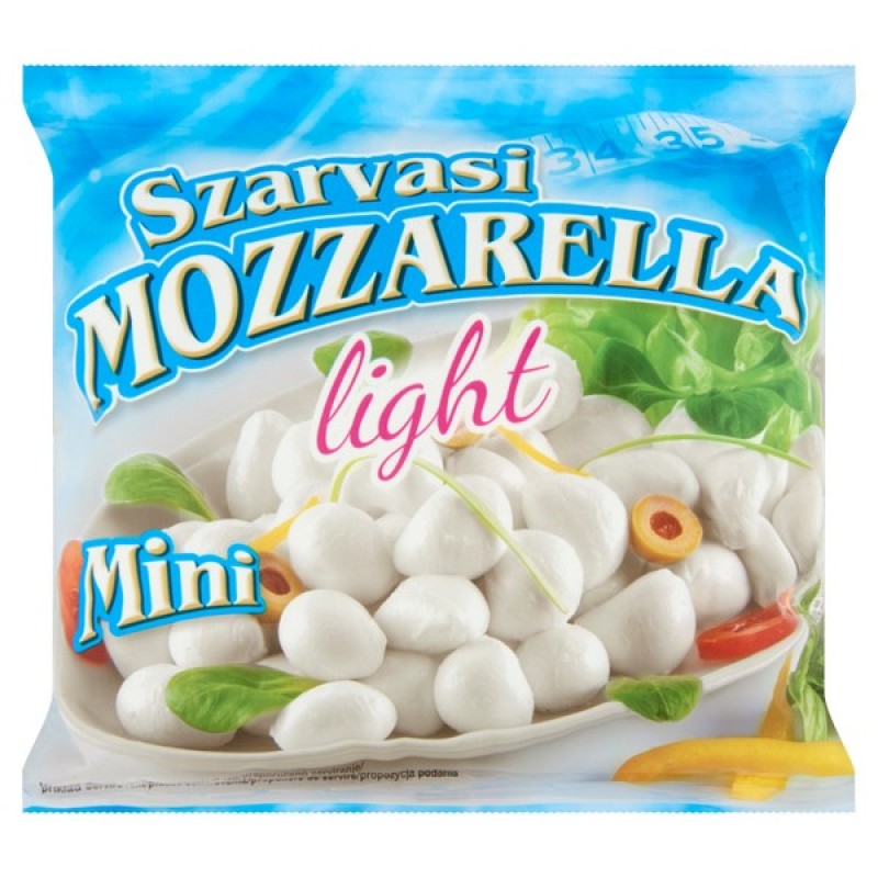 Szarvasi Mozzarella sajt 100 g mini, light